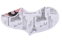 Load image into Gallery viewer, london, paris, new york heart bibs, set of 2
