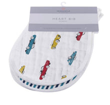 Load image into Gallery viewer, ultimate road trip heart bibs, set of 2
