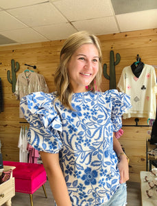 ruffled beauty blouse