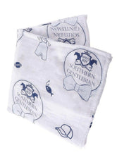 Load image into Gallery viewer, baby muslin swaddle receiving blanket: southern gentleman
