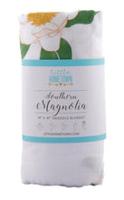 Load image into Gallery viewer, baby muslin swaddle receiving blanket: southern magnolia

