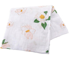 Load image into Gallery viewer, baby muslin swaddle receiving blanket: southern magnolia

