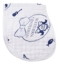 Load image into Gallery viewer, baby burp cloth + bib combo: southern gentleman
