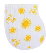 Load image into Gallery viewer, baby burp cloth + bib combo: hey y'all
