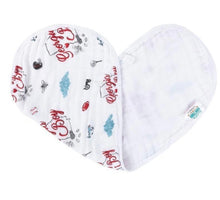 Load image into Gallery viewer, baby burp cloth + bib combo: georgia boy
