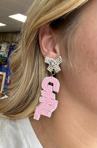girl gender reveal earrings