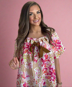 autumn bloom blouse