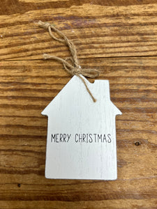 merry Christmas house ornament