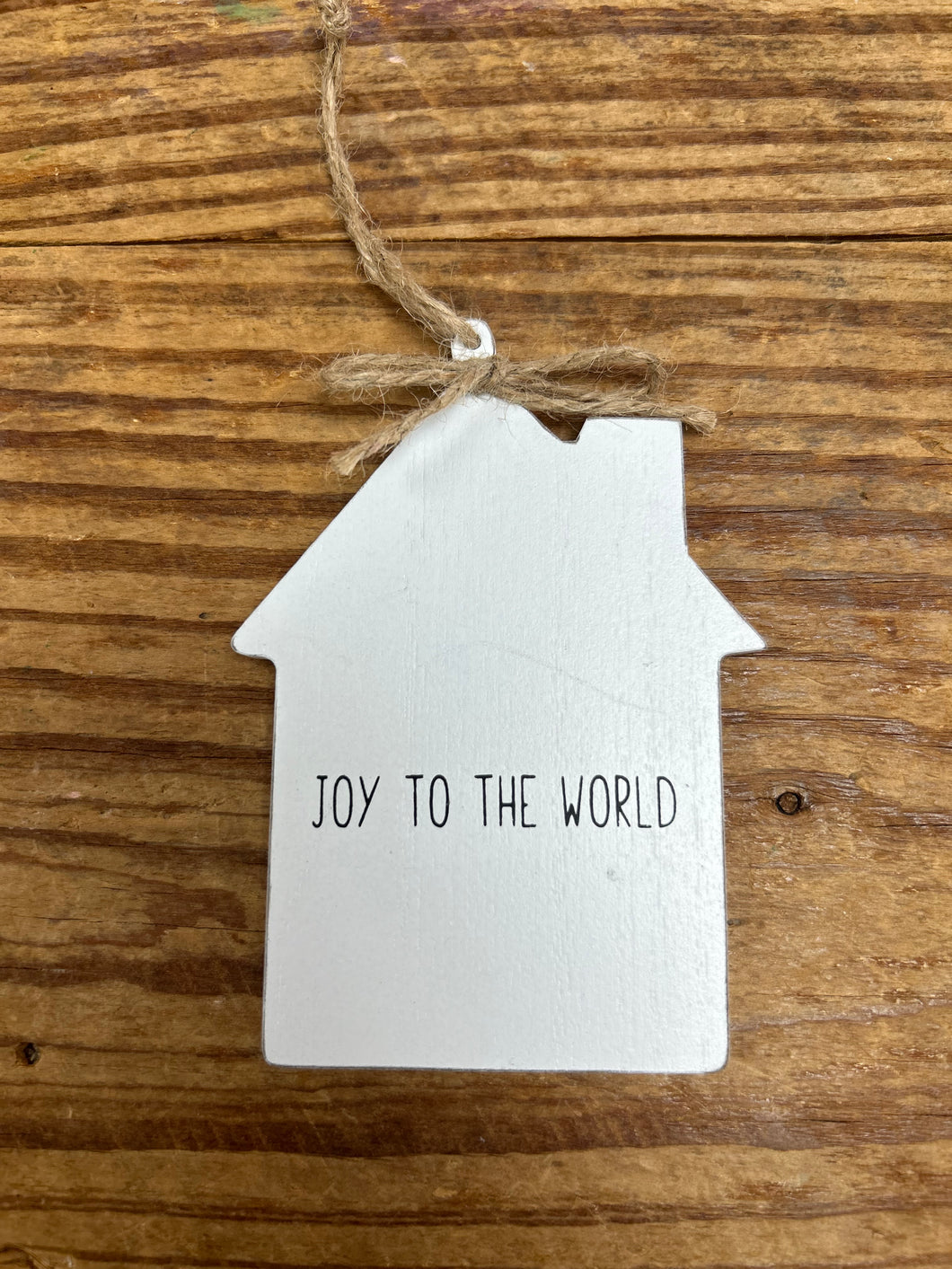 joy to the world house ornament