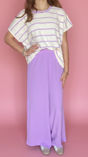 Load image into Gallery viewer, woven airflow pants, bright lavender | zenana
