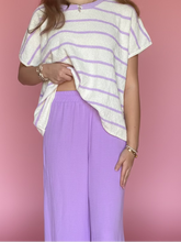 Load image into Gallery viewer, woven airflow pants, bright lavender | zenana

