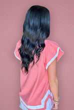 Load image into Gallery viewer, brunch + beyond linen top, rose pink

