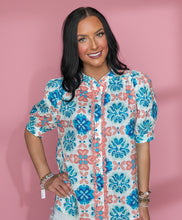 Load image into Gallery viewer, coral breeze puff sleeve
