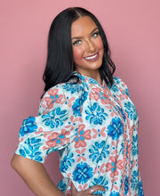 Load image into Gallery viewer, coral breeze puff sleeve
