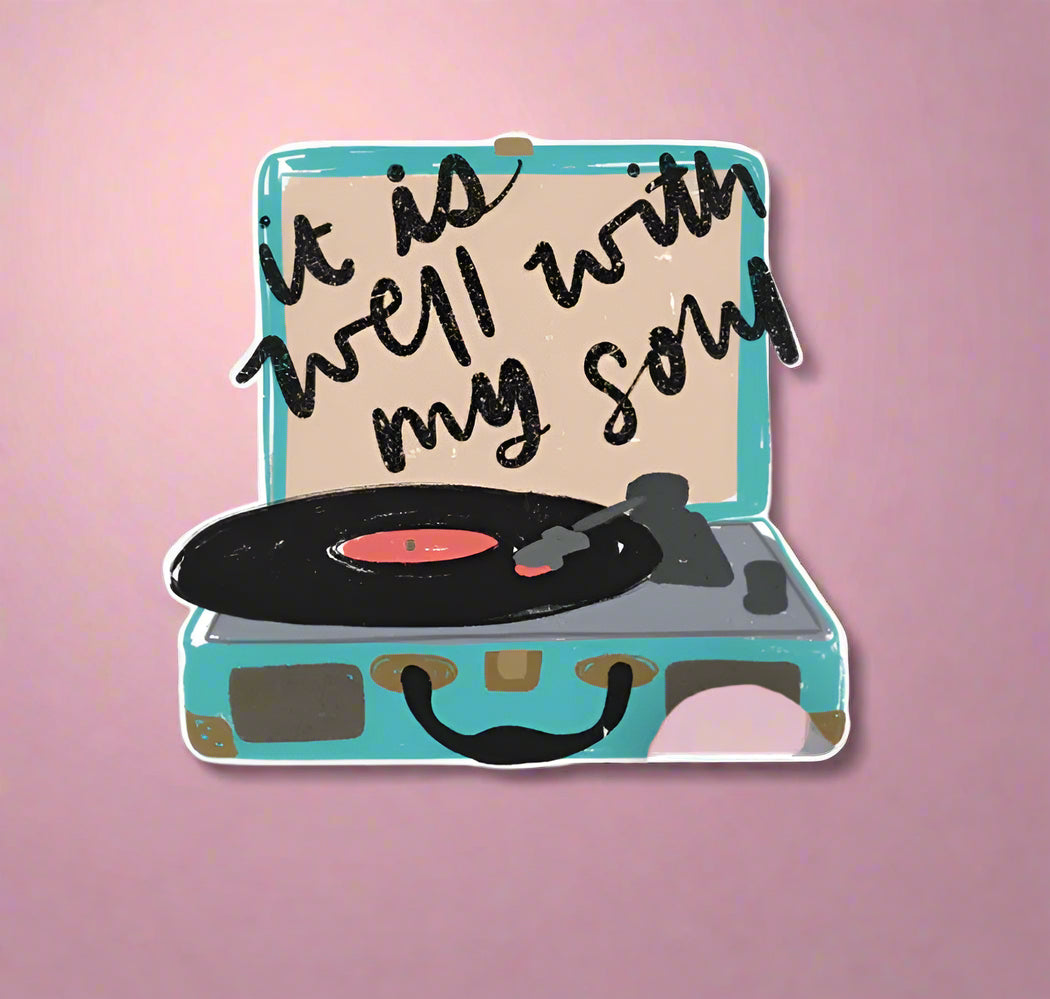 it is well record player sticker | kingfolk