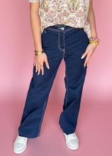 Load image into Gallery viewer, straight leg denim, dark wash | zenana
