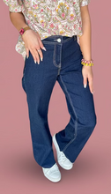 Load image into Gallery viewer, straight leg denim, dark wash | zenana
