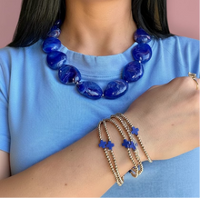 Load image into Gallery viewer, zenana round neck midi dress, cornflower blue
