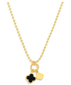 black clover charm necklace
