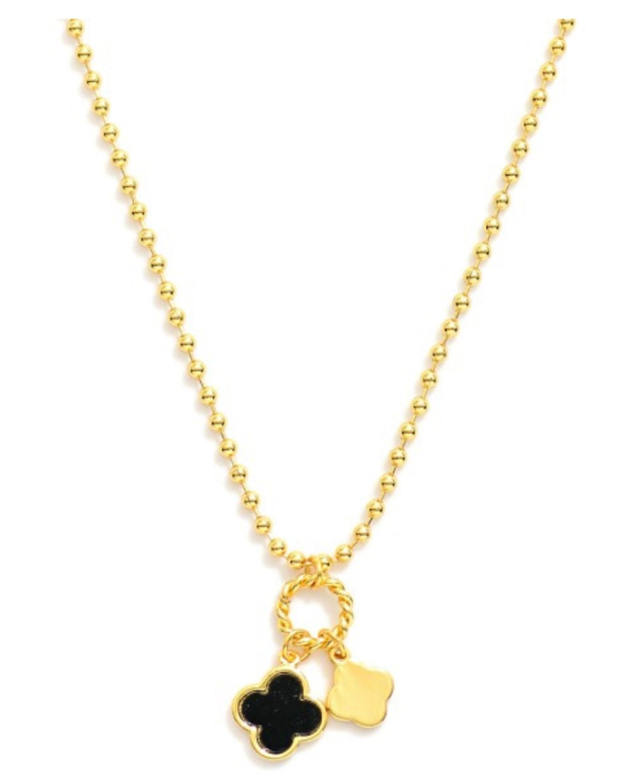 black clover charm necklace