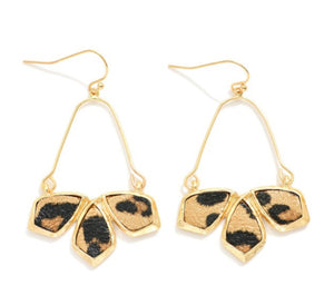 geometric drops, leopard