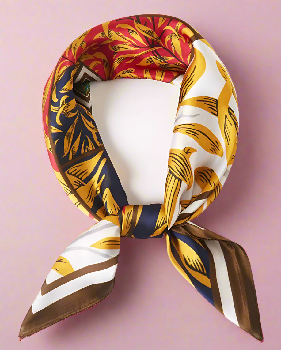 gold leaf scarf