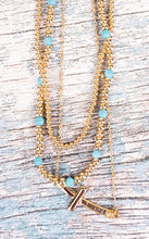 Load image into Gallery viewer, proverbs 3:5 necklace, turquoise
