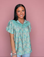 Load image into Gallery viewer, turquoise tide top
