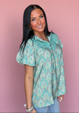 Load image into Gallery viewer, turquoise tide top
