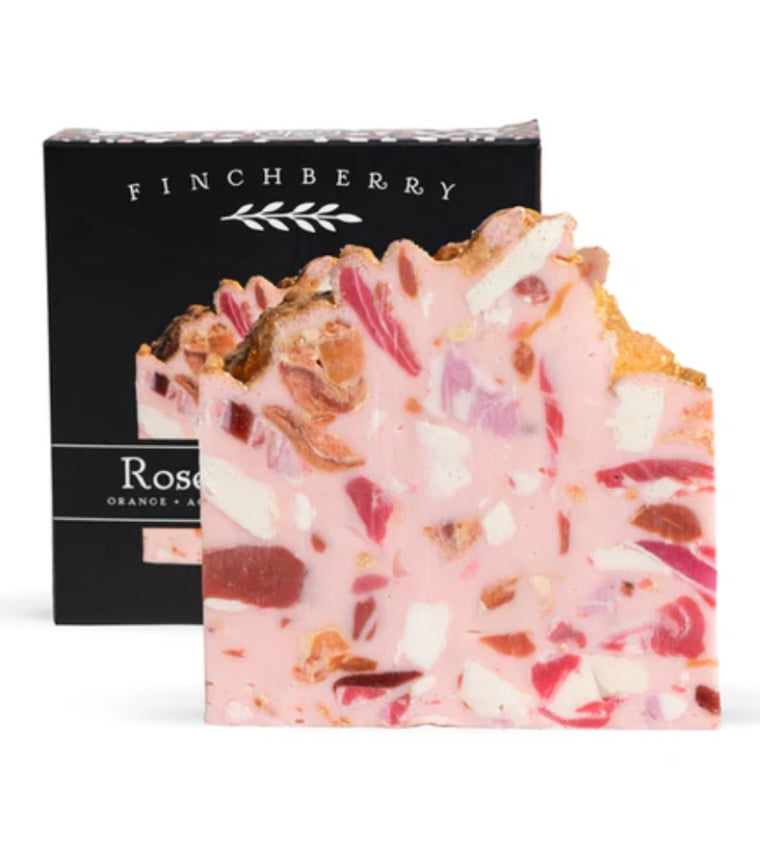 rose handcrafted vegan soap | finchberry