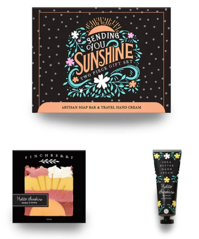 sending you sunshine two piece gift set | finchberry