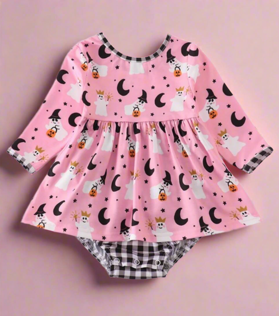 pink ghost romper