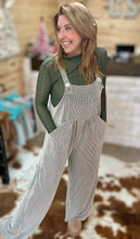 Load image into Gallery viewer, winter karli boho overalls, two-tone olive | blakeley
