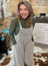 Load image into Gallery viewer, winter karli boho overalls, two-tone olive | blakeley
