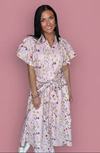 Load image into Gallery viewer, blush in bloom midi dress
