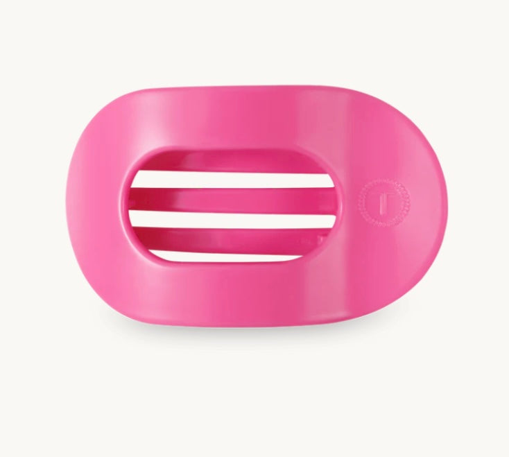 paradise pink flat round hair clip | teleties