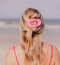 Load image into Gallery viewer, paradise pink medium flat hair clip | teleties
