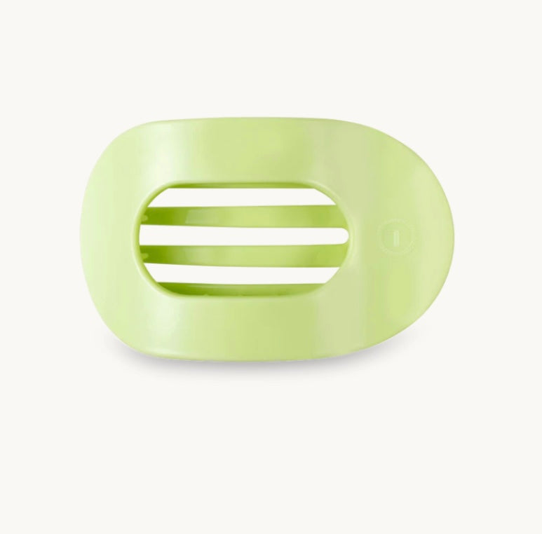 aloe, there! large flat round hair clip | teleties