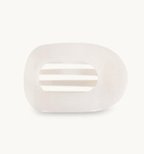 Load image into Gallery viewer, coconut white large flat round hair clip | teleties
