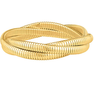 gold cobra stretch bracelet