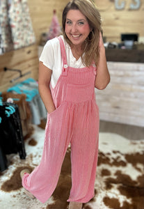 winter karli boho overalls, two-tone red | blakeley