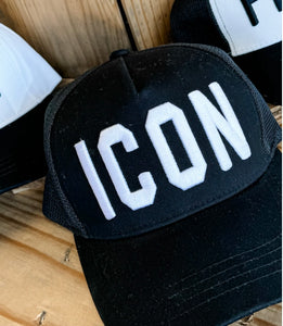 embroidered trucker hat | icon