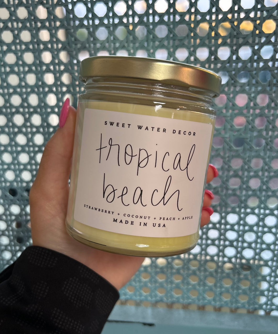 tropical beach soy candle