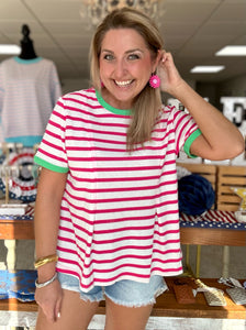 summer stripes top