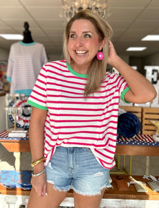 summer stripes top