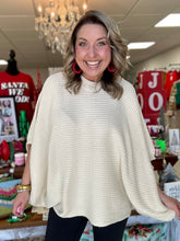 Load image into Gallery viewer, meg pullover poncho, cream | blakeley
