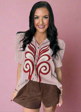 Load image into Gallery viewer, autumn embroidered blouse
