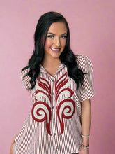 Load image into Gallery viewer, autumn embroidered blouse
