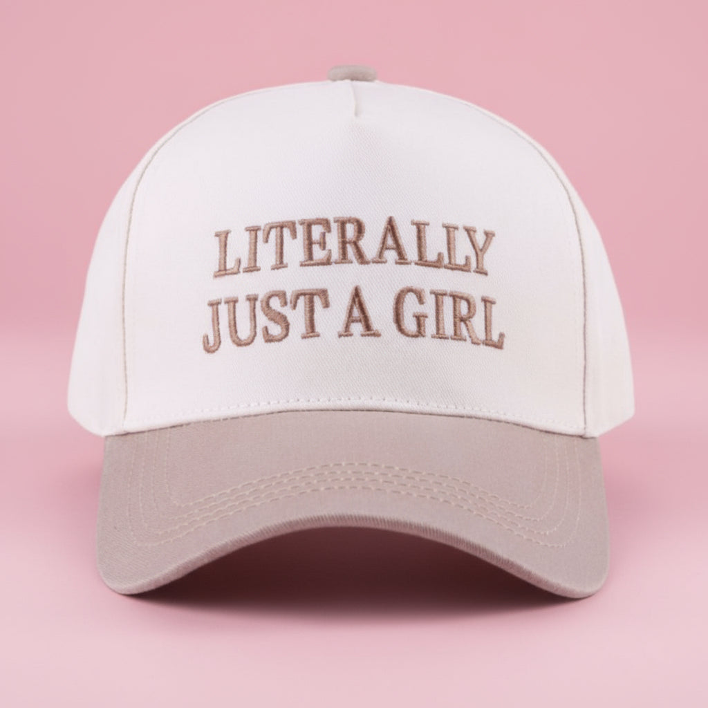 literally just a girl cap, ash mocha