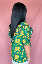 Load image into Gallery viewer, golden garden ruffle blouse
